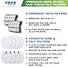 VEVA Complete Premium Vacuum Filter Set Including 2 HEPA, 4 Foam, 4 Felt Filters 10 Pieces Total for Shark Navigator Rotator Professional Upright Model NV70, NV71, NV80, NVC80C, NV90, NV95 & UV420