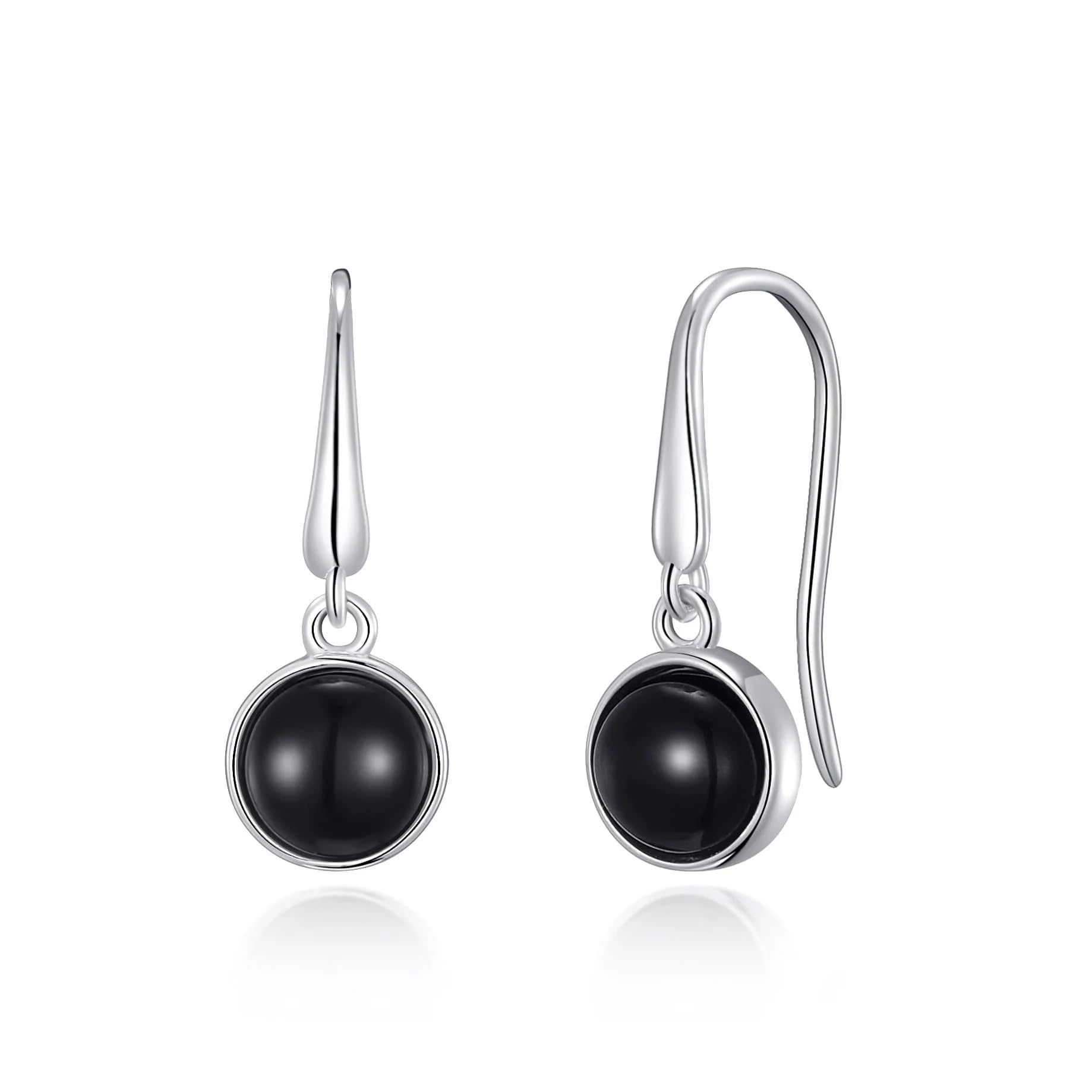 Philip Jones Black Onyx Drop Earrings
