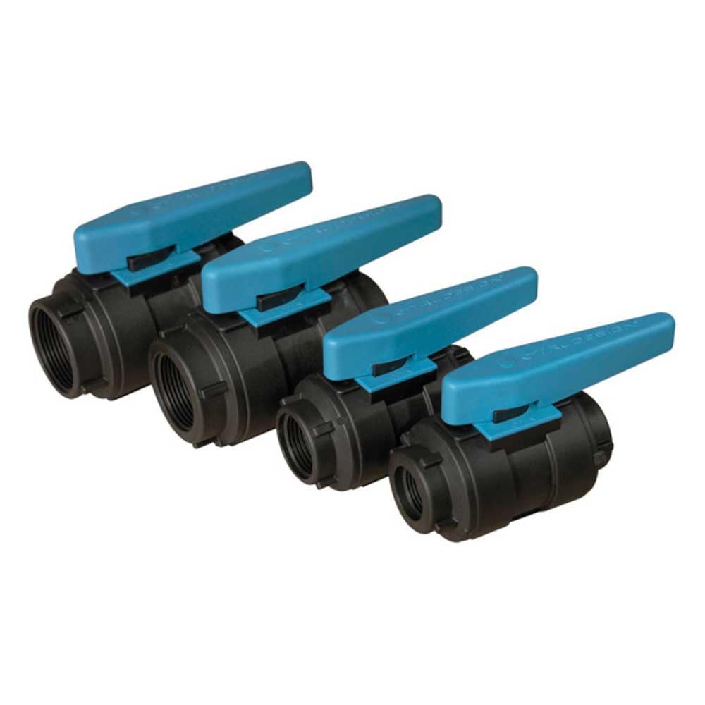 TRU-DESIGN PLASTICS, TD 58373 - Valvola a sfera KS leva, 2 pollici, colore: Blu