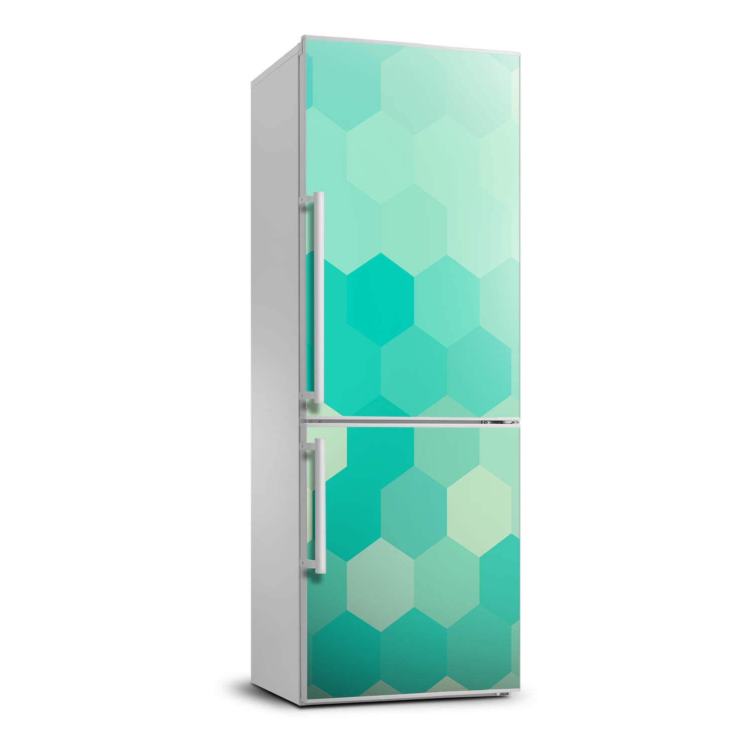 Decoración de cocina moderna con la cubierta de refrigerador autoadhesiva de 60x180 cm
