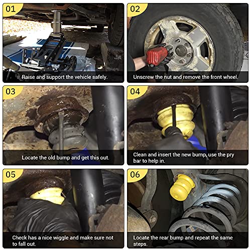 Cheriezing 4 Pcs Lower Suspension Control Arm Bumper Front & Rear For Cadillac Chevy Gmc Truck Replaces 905-208 15153958 15039397 #TOP2