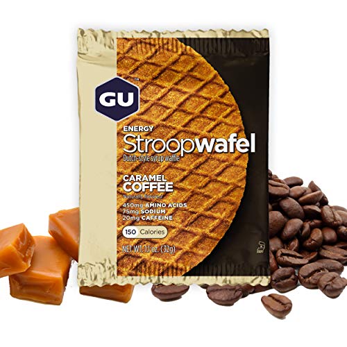 GU Energy Stroopwafel Sports Nutrition Waffle, 16-Count, Caramel Coffee