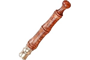 Handmade Glass Pear Wood Creative Curve Handheld Decoration Glass Pipe for Weed