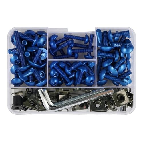 Tornillos Y Tuercas Carenado Yamaha 155 Uds Azul 2