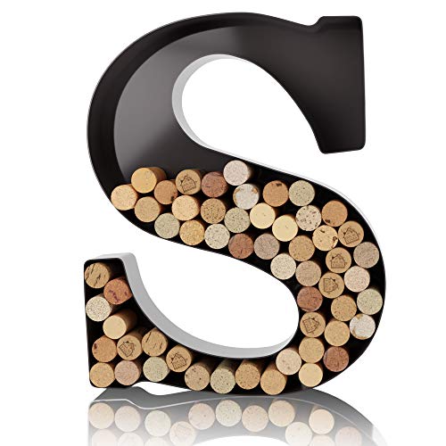 Wine Letter Cork Holder Art Wall Décor ~ Metal Letter Wine Cork Holder Monogram ~ Individual Wine Letter Cork Holders A Thru Z ~ Gifts For Wine Lovers ~ By Housevines (S) #TOP1