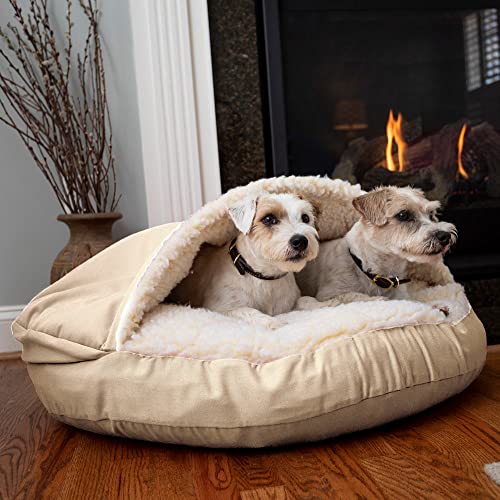 Snoozer Luxury Microsuede Cozy Cave Pet Bed, Large, Buckskin #TOP1