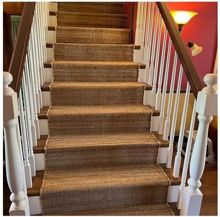 Miniatura 1 de Sanwariya Rugs Export - Alfombra de yute natural, alfombra bohemia de cáñamo, alfombras de yute para escaleras, cocina, alfombras de pasillo para