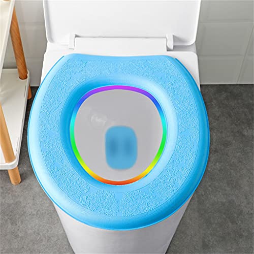 Cojín de inodoro tipo pasta autoadhesivo lavable almohadilla impermeable contra la humedad 3