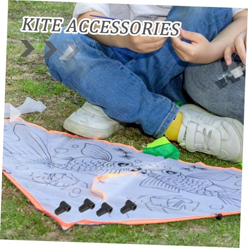 HEALSOPTHY 6pcs DIY Kite Making Supplies Kit Kite Replacement Parts Kiteboard Accessories for Outdoor Sports