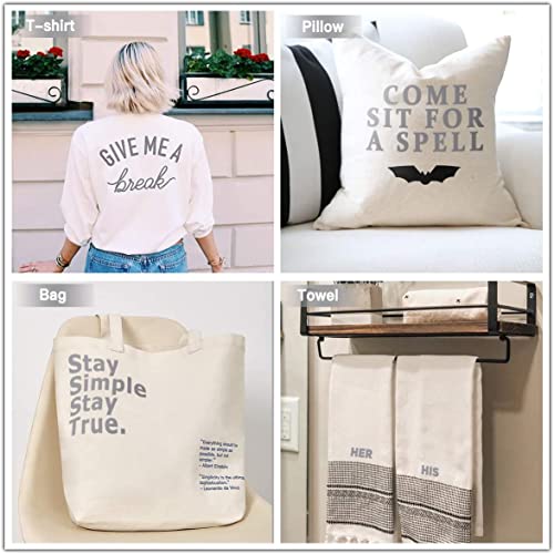 Image of HTVRONT HTV Rolls Heat Transfer Vinyl - 12 inch x 20ft Silver HTV Vinyl for Shirts, Iron on Vinyl for All Cutting Machines - Easy to Cut & Weed for DIY Heat Transfer Design (Silver)