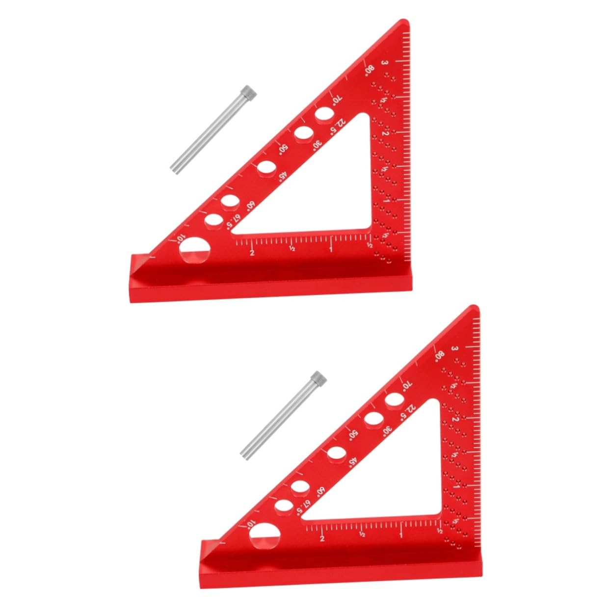 2pcs Framing Square Woodworking Measure Tool Precise Ruler for Accurate Measurements and Angles for Carpentry and Projects Lightweight and Design