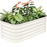 120x60x42CM Galvanized Raised Garden Bed Outdoor, Metal Raised Garden Bed Kit, Large Planter Raised Beds, 3 In1 Modular Raised Beds for Gardening for Vegetables Flowers Herbs