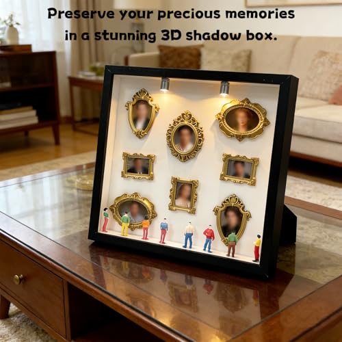 Mini kit de museo iluminado para decorar el salón con recuerdos 5