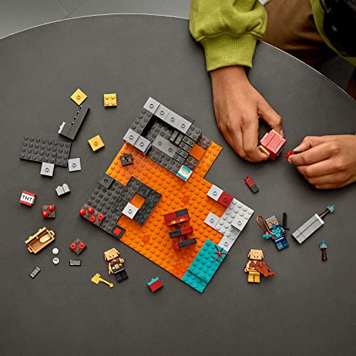 Lego 6379574 Minecraft The Nether Bastion Set, 21185 Battle Action Toy With Mob, Piglin Brute & Strider Figures, For Kids, Boys And Girls Age 8 Plus thumb #4