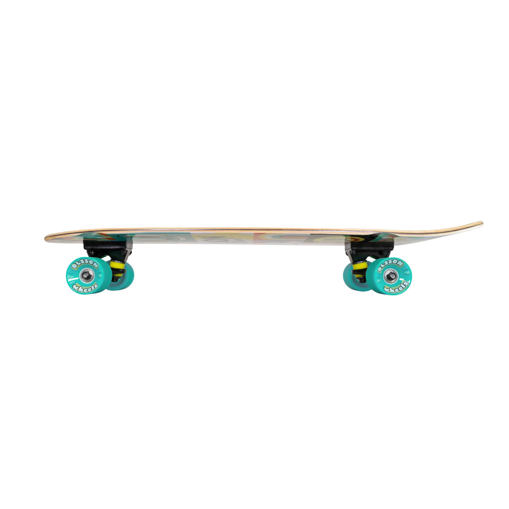 Cruisers OLSSON Skateboards -Ruedas Alto Rebote SHR 65MM, Tabla 30"-32", 7 láminas Arce Canadiense, Ejes xrkp 6,5", ABEC 7 monopatín Adolescentes niños Principiantes Profesionales