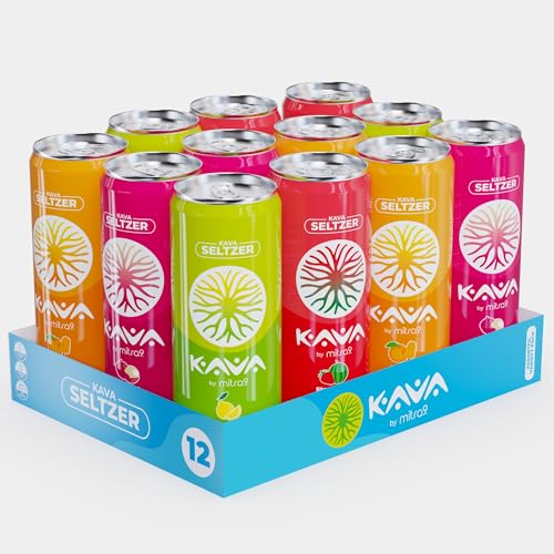 MITRA-9 Botanical Beverages - Kava Drink Flavor Variety Pack With Kava Root Extract - Mood Enhancer - Plant Based - Promotes Natural Calm & Clarity (12 Fl. Oz) (12)