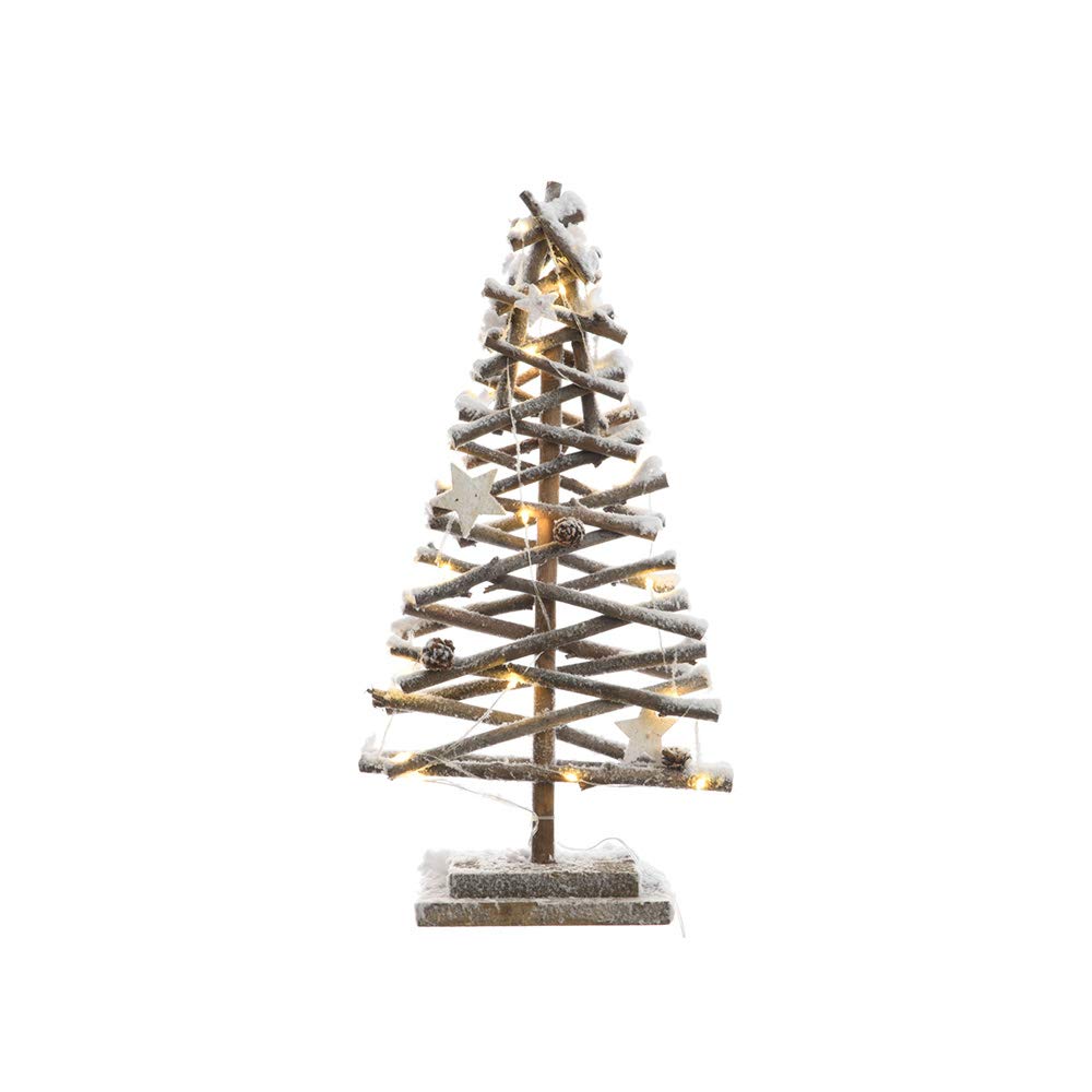Árbol decorativo de troncos con micro LED, el regalo ideal para ambientar el hogar