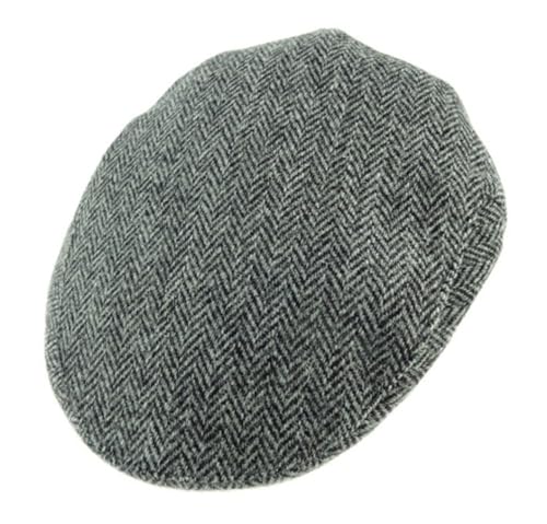 Image of Harris Tweed County Cap Green Heringbone