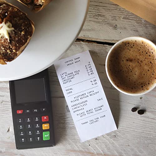 2 1/4'' X 85' Thermal Receipt Paper 10 Rolls, Paprma Pos Paper Cash Register Paper Rolls, Thermal Paper For Square Terminal Credit Card Machine Verifone Vx510 Vx570 Fd50 T4220 #TOP4