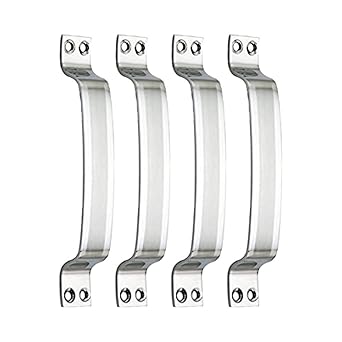 MAP Stainless Steel Door and Window Handle -DIAGONALLY Shaded -6 INCH Pack of 4 PC