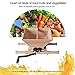 Fruit and Apple Crusher - 7L Manual Juicer Grinder,Portable Fruit Scratter Pulper for Wine and Cider Pressing(Wood,1.8 Gallon)