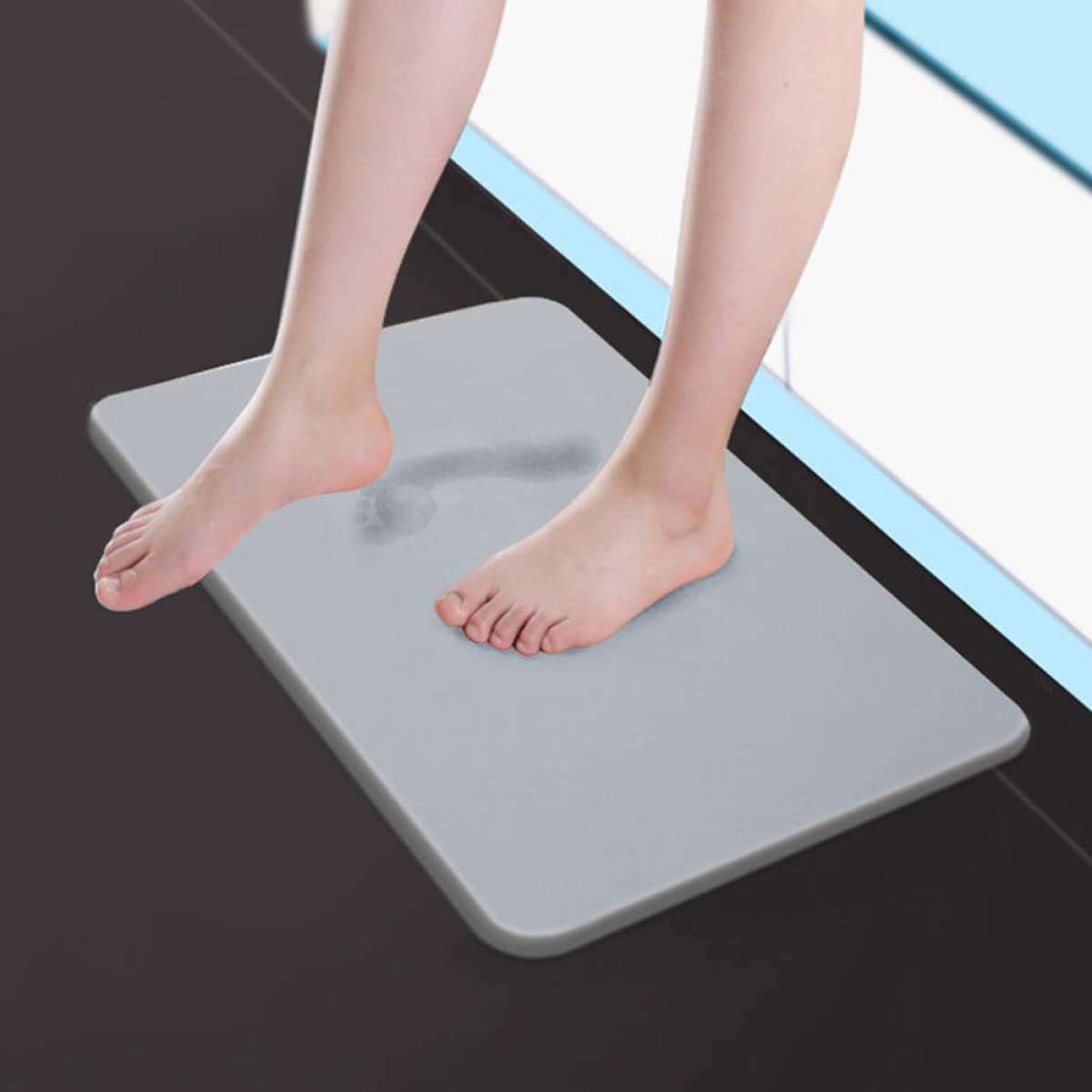 Tapis de Sol Antidérapant en Diatomées, Absorbant, Simple