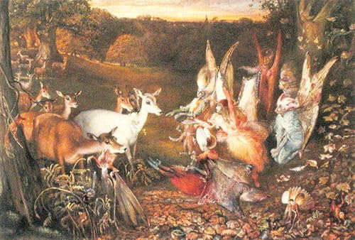 Toile moderne et cerf Fitzgerald 60x90cm tableau abstrait pour décoration chambre