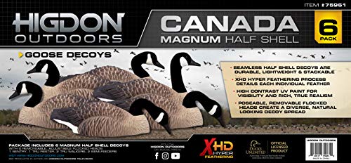 Higdon Outdoors Magnum Half Shell Canada Goose Decoys for Waterfowl Hunting | 6pk - Thumbnail 6