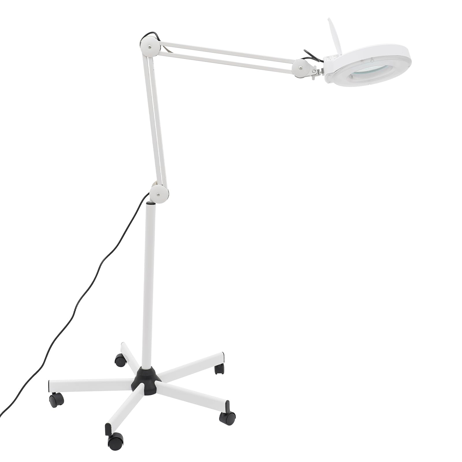 8-krotna lampa z lupą, 24 W, lampa z lupą z 5 uniwersalnymi rolkami