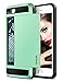 iPhone 7 Case, Vofolen Sliding Card Holder iPhone 7 Wallet Case Cover Secret ID Slot Rugged Protective Hard Shell Skin Flexible Soft TPU Rubber Bumper Hybrid Armor Tough Case for iPhone 7 - Mint