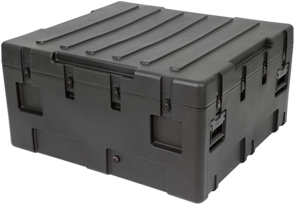 SKB Cases 3R4238-20B-E R-Series 4238-20 Waterproof Utility Case, LLDPE Polyethylene Impact Resistant, Pressure Relief/Breather Valves, Resistant to Impact Damage, Stainless Steel Latches and Hinges