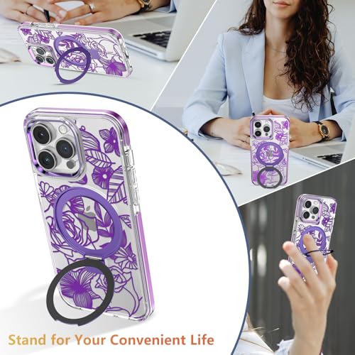 Coque rose iPhone 14 Pro Max avec fleurs, le cadeau idéal pour femmes et filles
