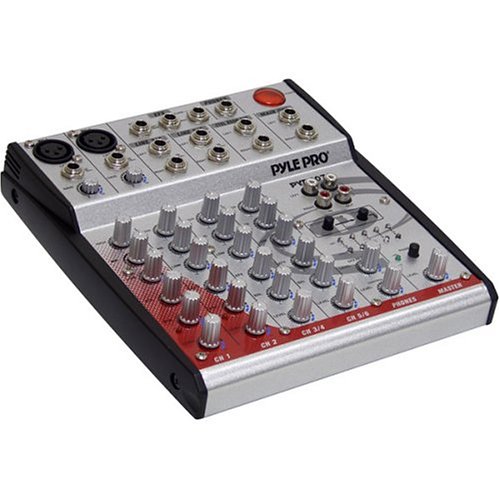 Pyle PYD6070 6-Channel 2-BUS Compact Mixing Console