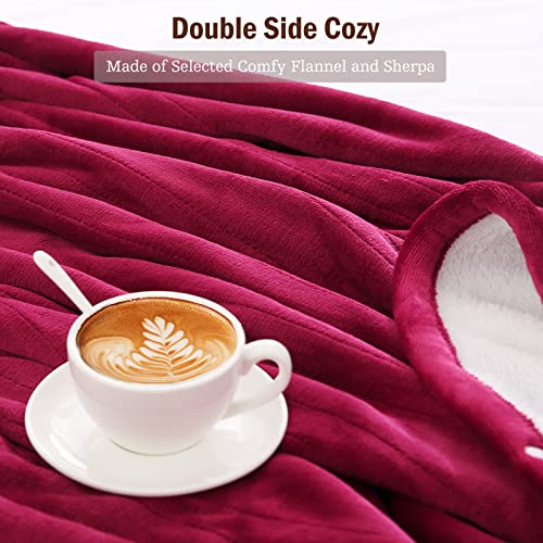 Soundelity Electric Blanket With 4 Heating Levels & 3H Auto Off, Super Soft Flannel Heated Throw Blankets 50”×60“, Overheating Protection, Machine Washable, For Home Use #TOP6