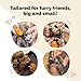 LuckyTail Pet Nail Grinder for Dogs and Cats - Super Quiet and Low Vibration Electric Dog Nail Grinder with 2 LED Lights - USB Rechargeable and Cordless - 2 Speeds - Small to Large Pets - Orange