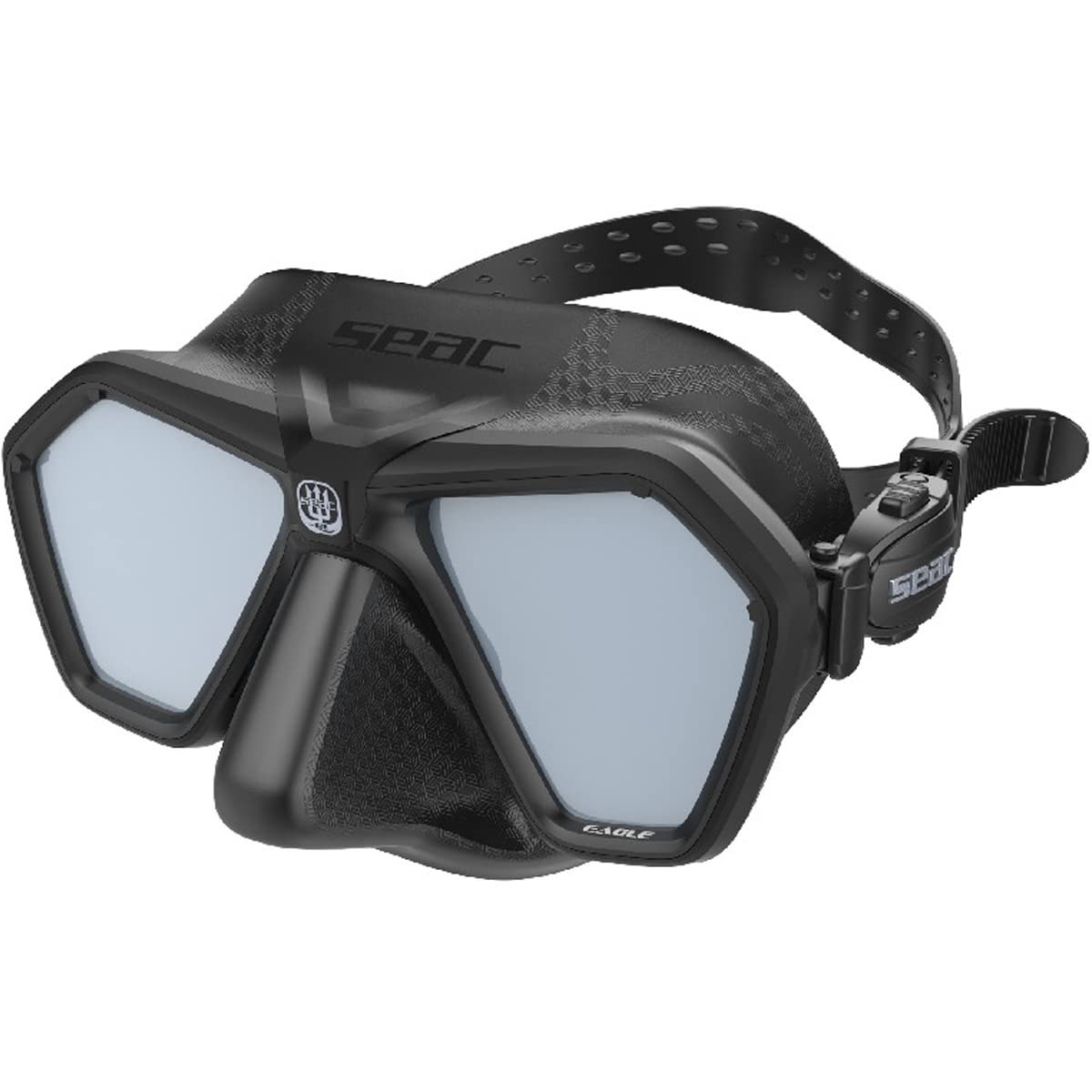 SEAC Eagle Maschera Compatta Basso Volume per Apnea e Pesca Subacquea Made in Italy