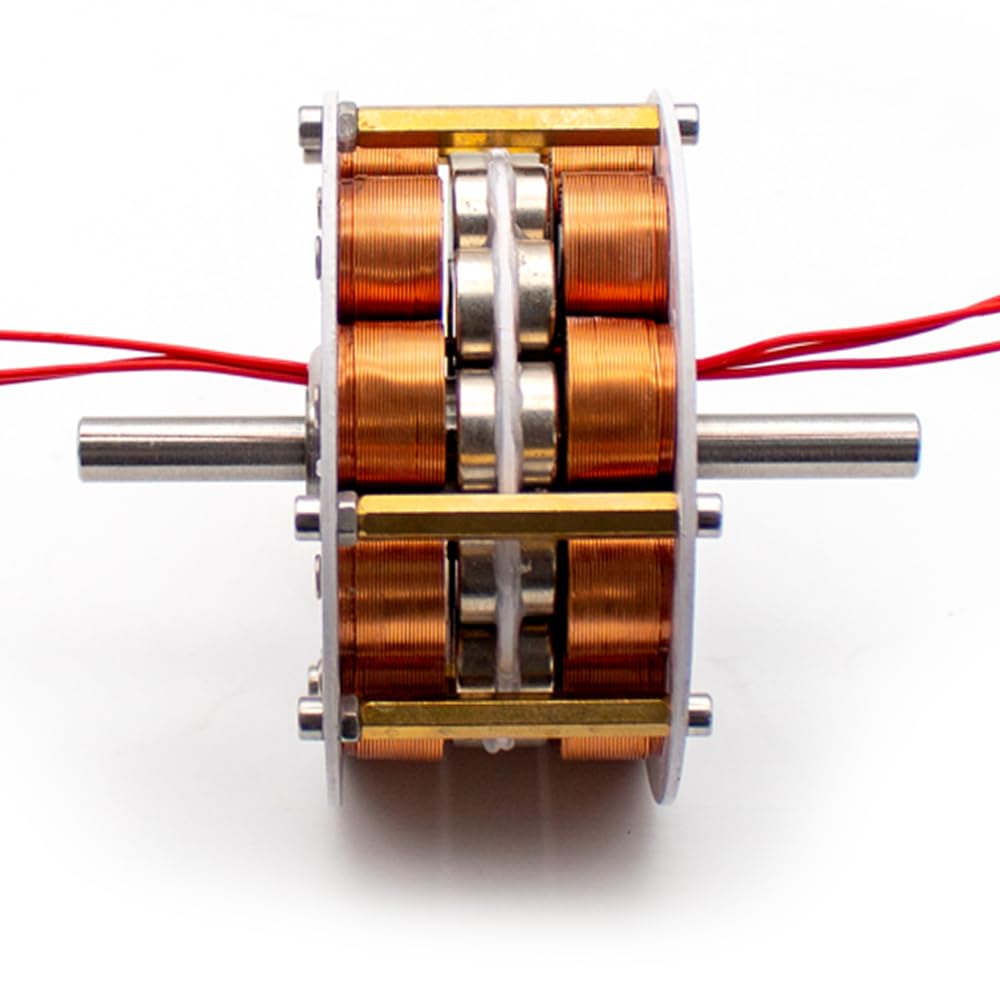 Amazon | LeTkingok マイクロ二層ディスク型鉄心発電機 超低速多極三相