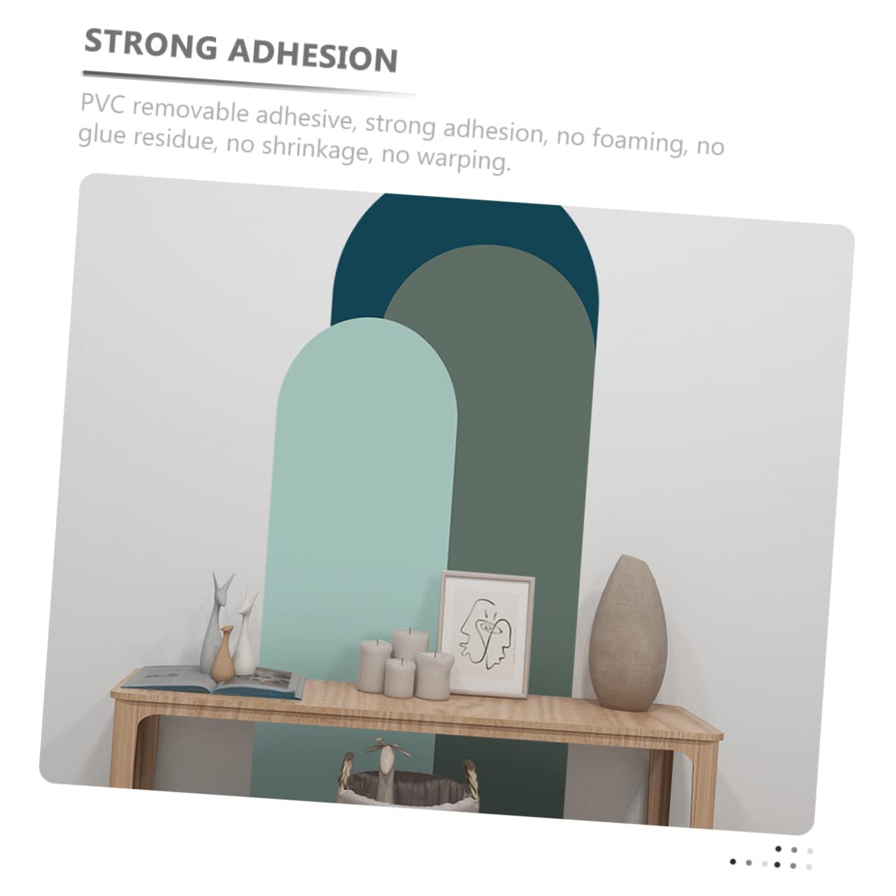 2blätter Geometrische Wandtattoos Für Wohnzimmer Und Schlafzimmer Dekorative Wandsticker Für Entspannende Atmosphäre Selbstklebend Und Einfach Anzubringen