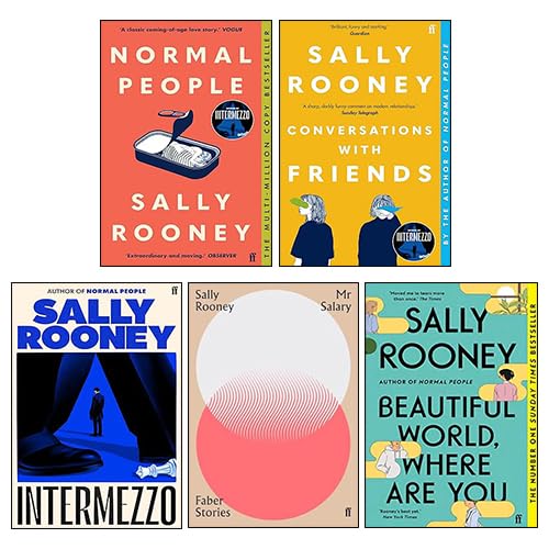 Sally Rooney 5 Books Collection Set (Intermezzo, Conversations with Friends, Mr Salary, Normal People & Beautiful World Where Are You)