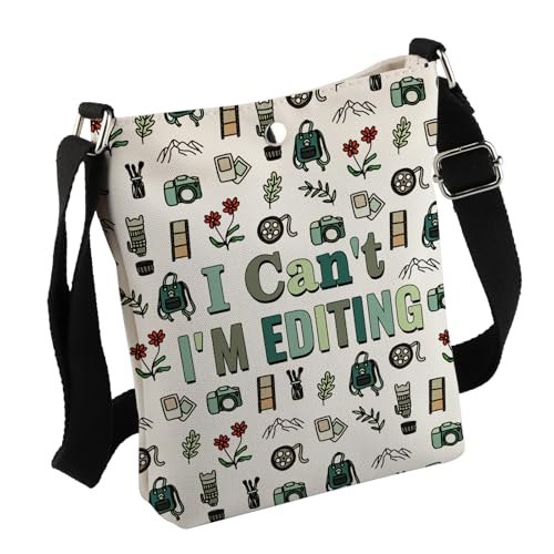 Sac à bandoulière pour photographe fini le désordre I Can't I'm Editing