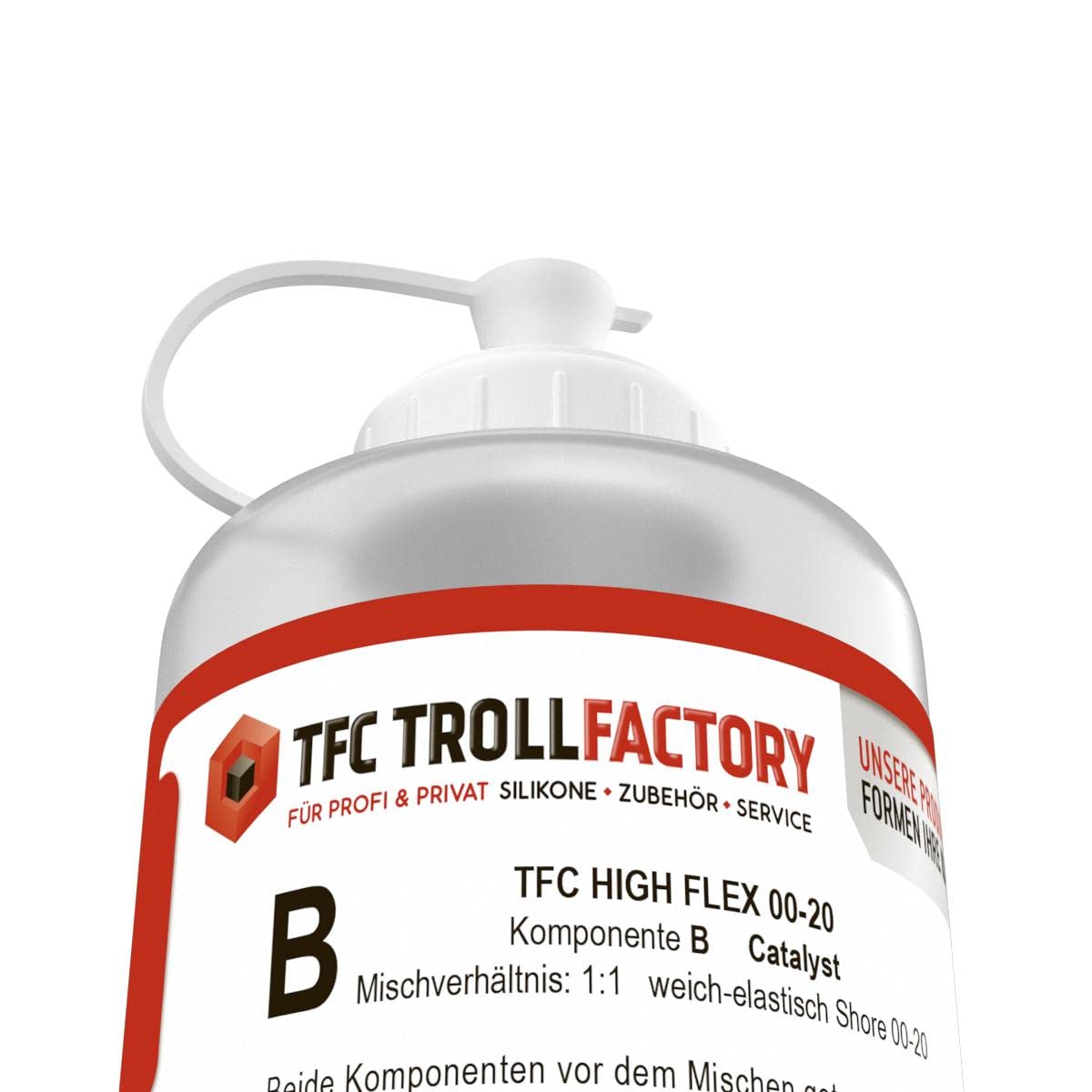 TFC HIGH Flex kauczuk silikonowy 00-20 1:1 - rozmiar: 1 kg (2 x 500 g)