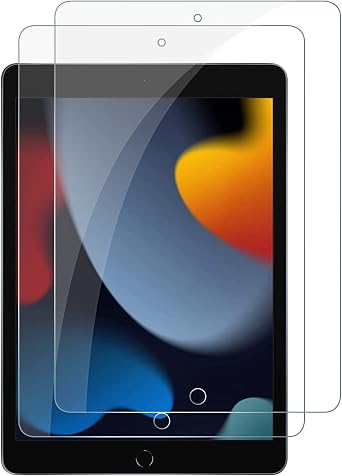 Softamm [2 Pack] Tempered Glass Screen Protector for iPad 10.2 inch 9th/8th/7th Generation, 2021/2020/2019,9H Hardness Anti-Shatter Sensitive HD Clear Screen ProtectorNo-BubbleAnti Fingerprint