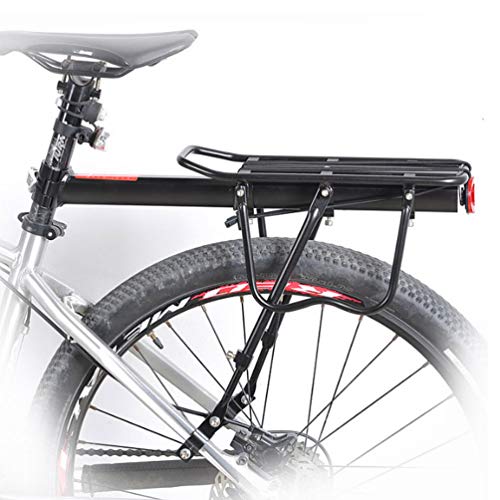 Portabultos de bicicleta de aluminio ajustable con alta carga máxima de 75kg 2