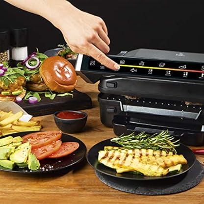 MAXXMEE Kontakt-Grill XL mit 6 Grill Programmen | Touch-Display mit LED Farb Countdown, mit abnehmbaren Grillplatten und… – Bild 7