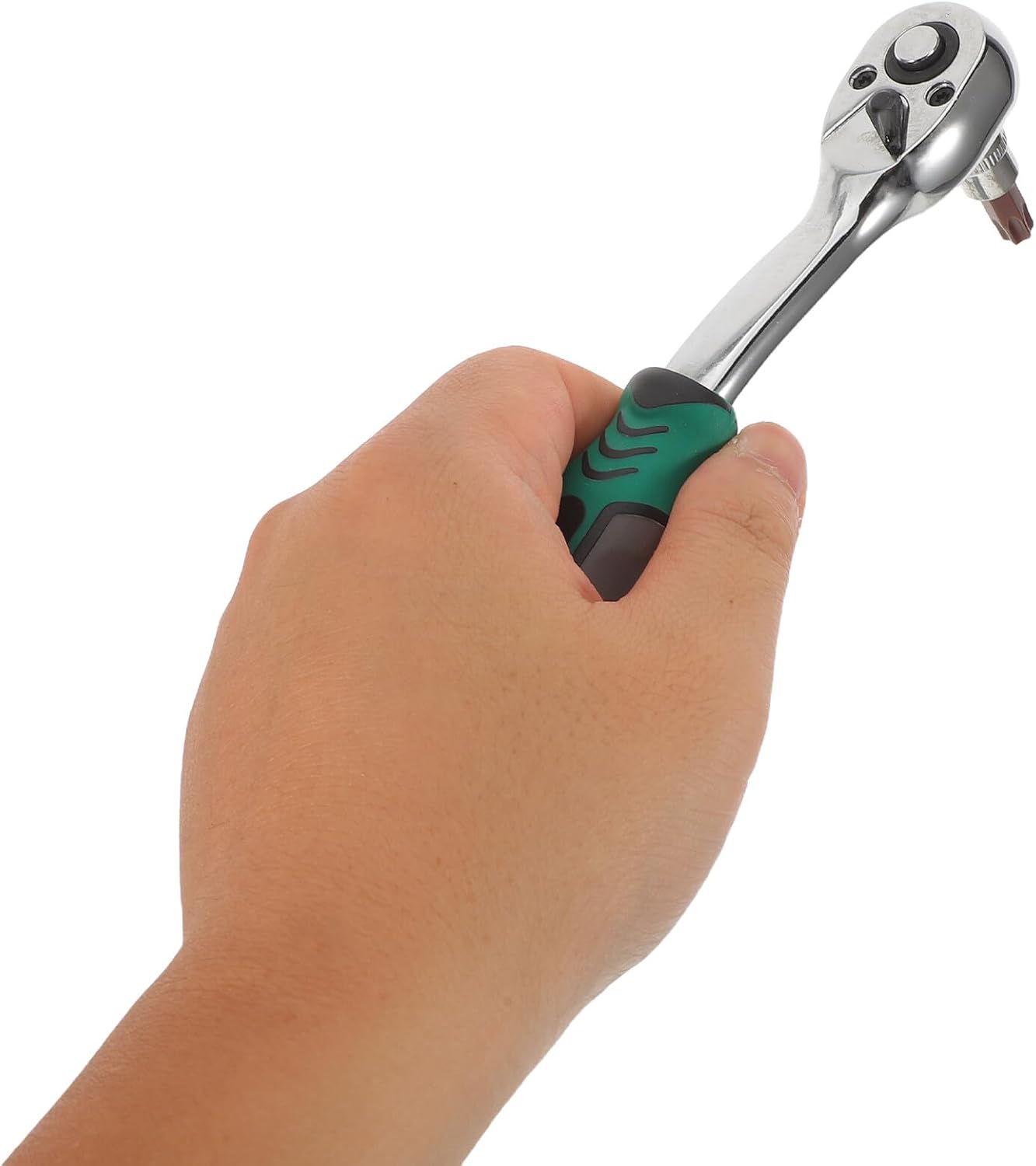 53pcs Multifunctional Automotive Tool Set with 1/4" Drive Ratchet, S2 Copper Bits, and Socket Wrenches for Car Repair and Home Maintenance