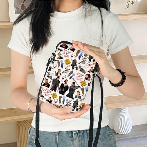 KEYCHIN TWD TV Show Crossbody Bag Negan Fans Gifts Eeny Meeny Miny Moe Daryl Dixon Shoulder Bag Rick Grimes TWD Merchandise4