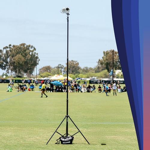 15' Outdoor Tripod Stand - Official BallerCam Accessory, Heavy-Duty Air-Cushioned Aluminum Tripod with Tilt Adapter and Quick-Release Plate for Sideline Filming by BallerCam - Image 3
