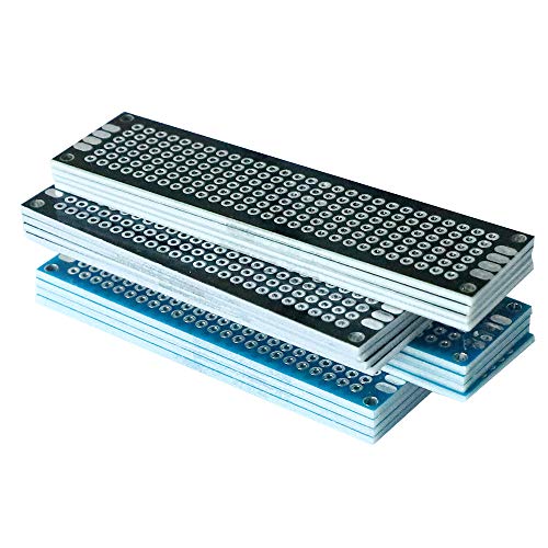 image for Enksagd 32 Pcs(2x8cm) Double Sided PCB Board Prototype Kit Soldering 2