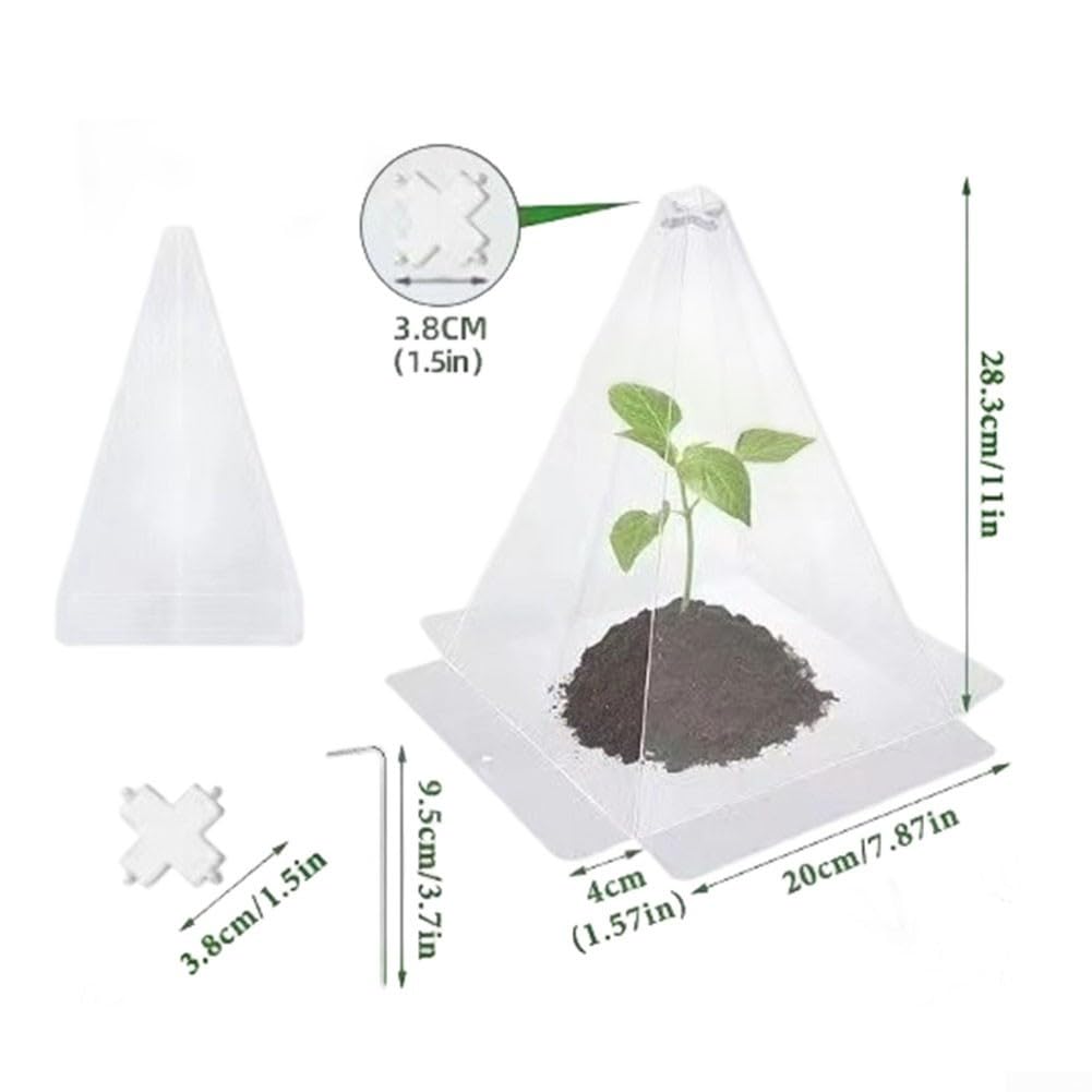 Cloche de jardin réutilisable pour cultiver des légumes, cloches en plastique transparent pour plantes, protection contre les oiseaux, les limaces, les escargots, le gel, les cloches de jardin (40