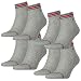 Produktbild TOMMY HILFIGER Herren Sport Quarters Socken Sportsocken MIT FROTTEESOHLE 4er Pack (ionic tommy original, 43-46)